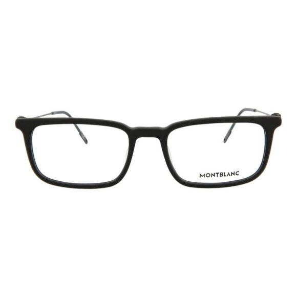 New Authentic Montblanc Mens Square/Rectangle Black Black Transparent Fashion De - Picture 1 of 4